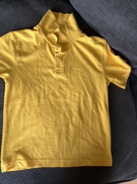 Yellow polo shirt